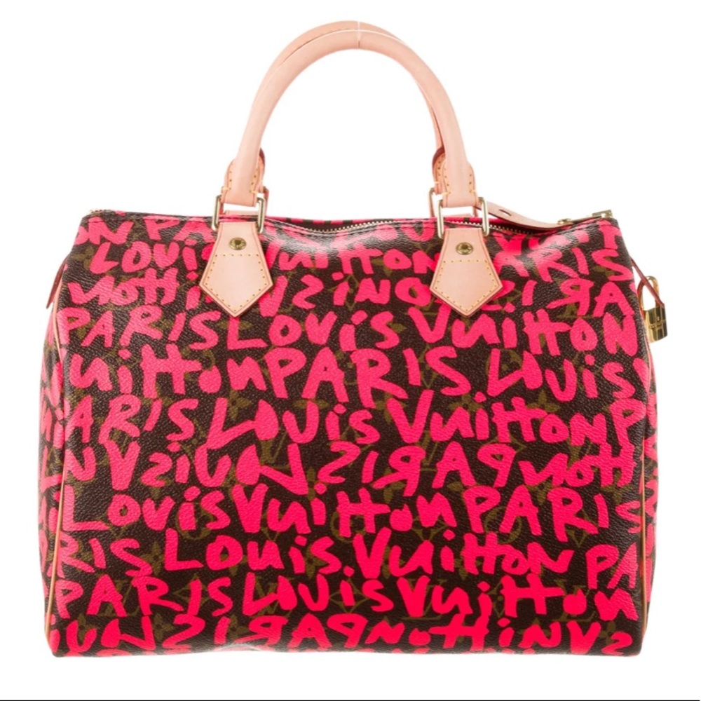 ISO - LOUIS VUITTON Pink Graffiti Speedy 30
